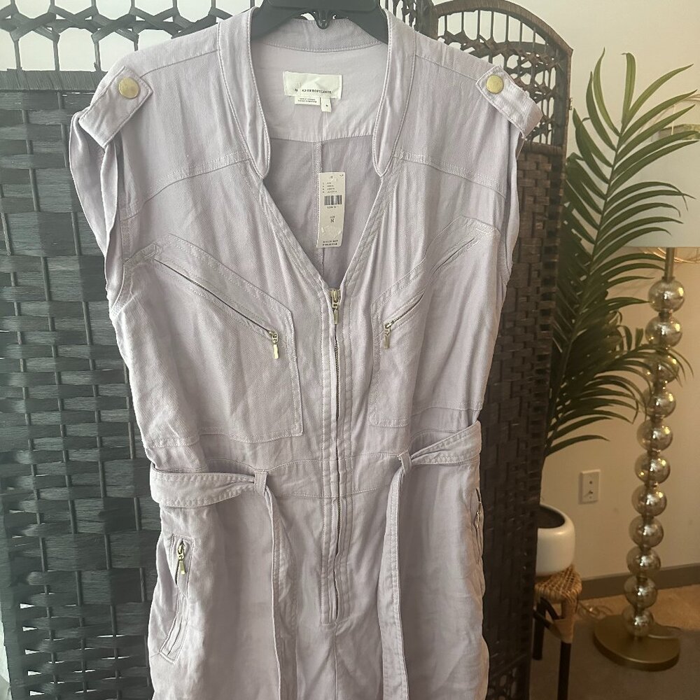 Anthropologie zip up romper